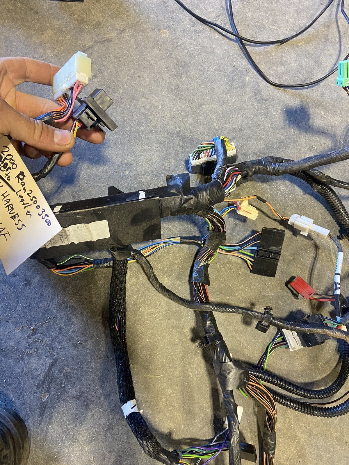 2000 -2002 DODGE RAM 2500 3500 CUMMINS DASH WIRING HARNESS HEATEDSEAT 56045361AF