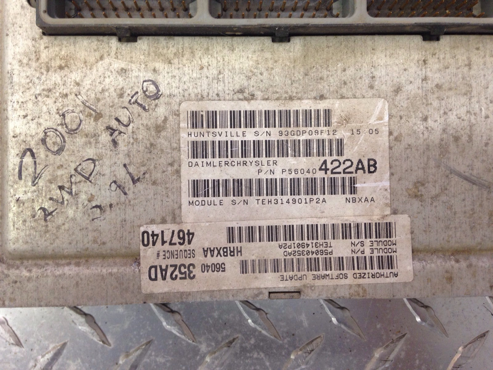 Powertrain Control Module PCM for 2001 Dodge Ram 1500 3.9L V6 Gas Automatic