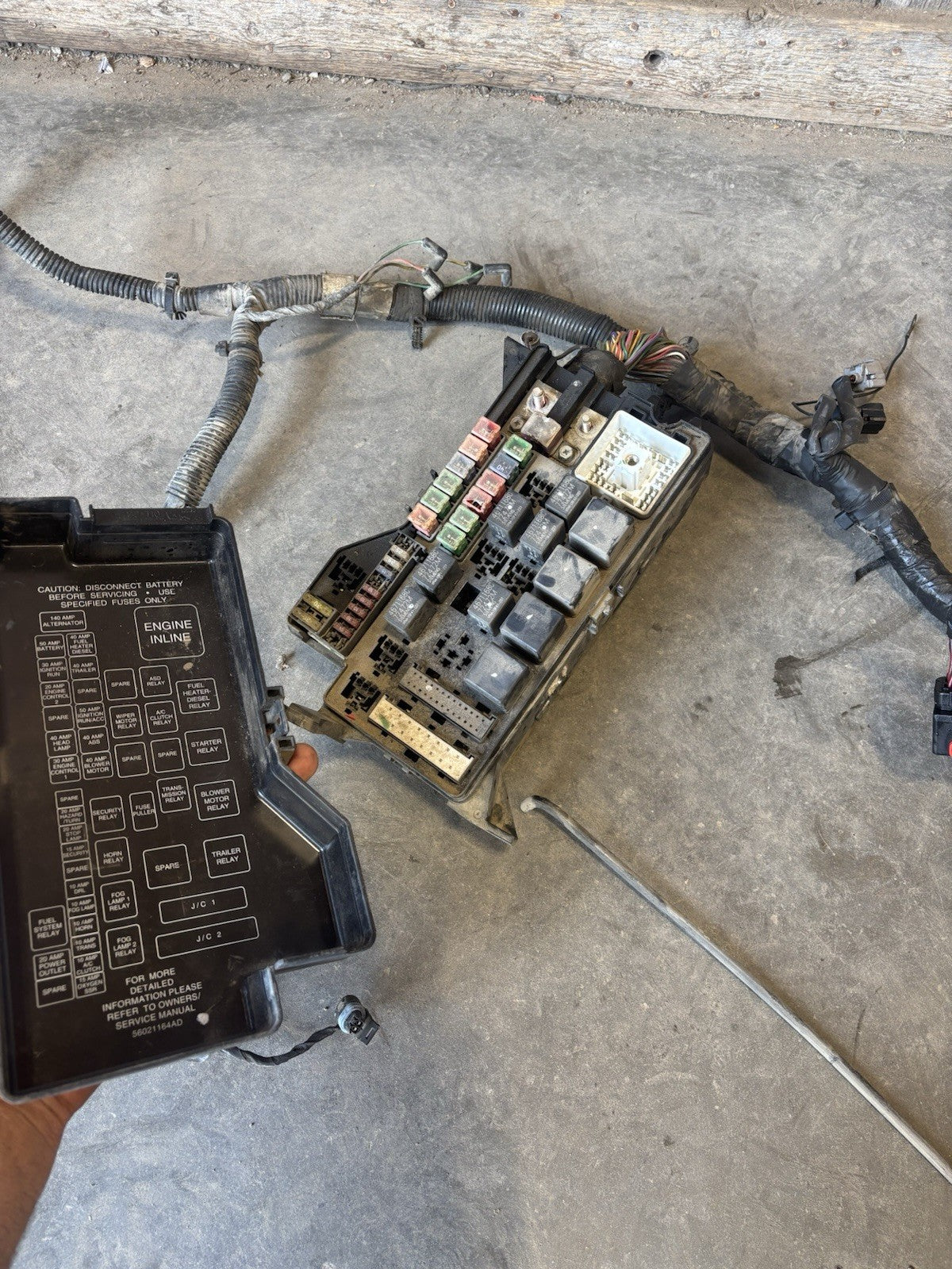 1998 DODGE RAM 2500 3500 12V 5.9L CUMMINS ENGINE BAY HARNESS 56045101AE