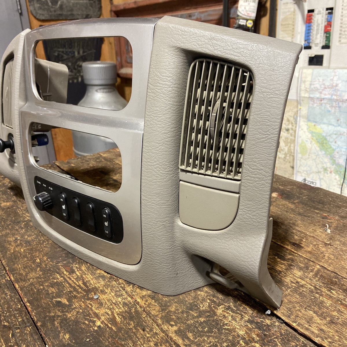 2003 2004 2005 DODGE RAM LARAMIE TAN CONTROL CENTER CONSOLE BEZEL