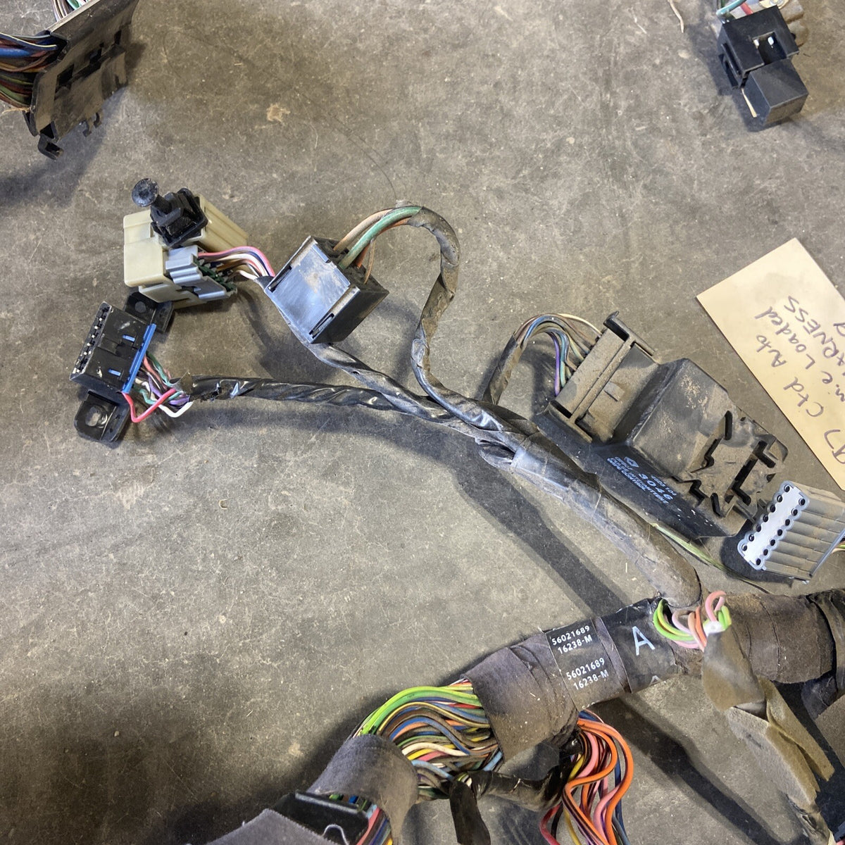 1997 DODGE RAM 25003500 CUMMINS AUTO LARAMIE LOADED DASH WIRING HARNESS 56021689