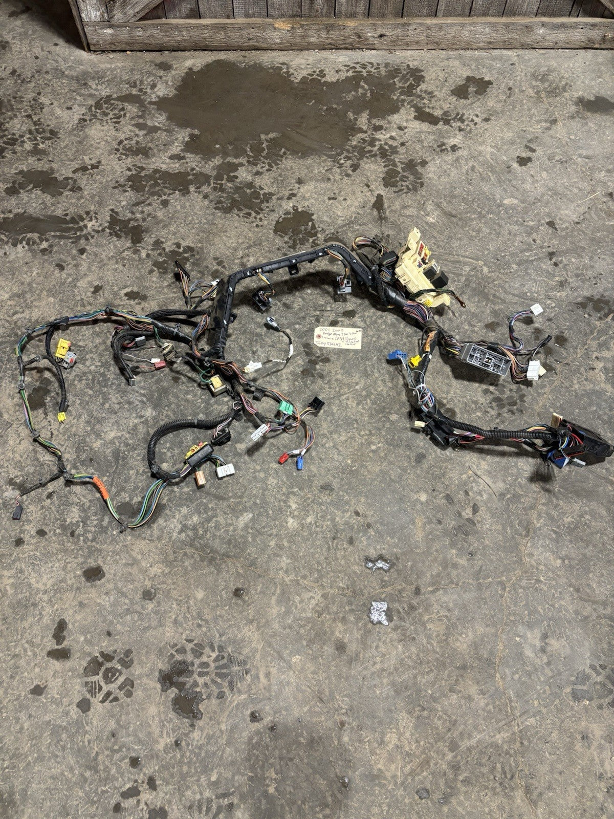 2000 -2002 DODGE RAM LARAMIE CUMMINS DASH WIRING HARNESS HEATED SEATS 56045361AI