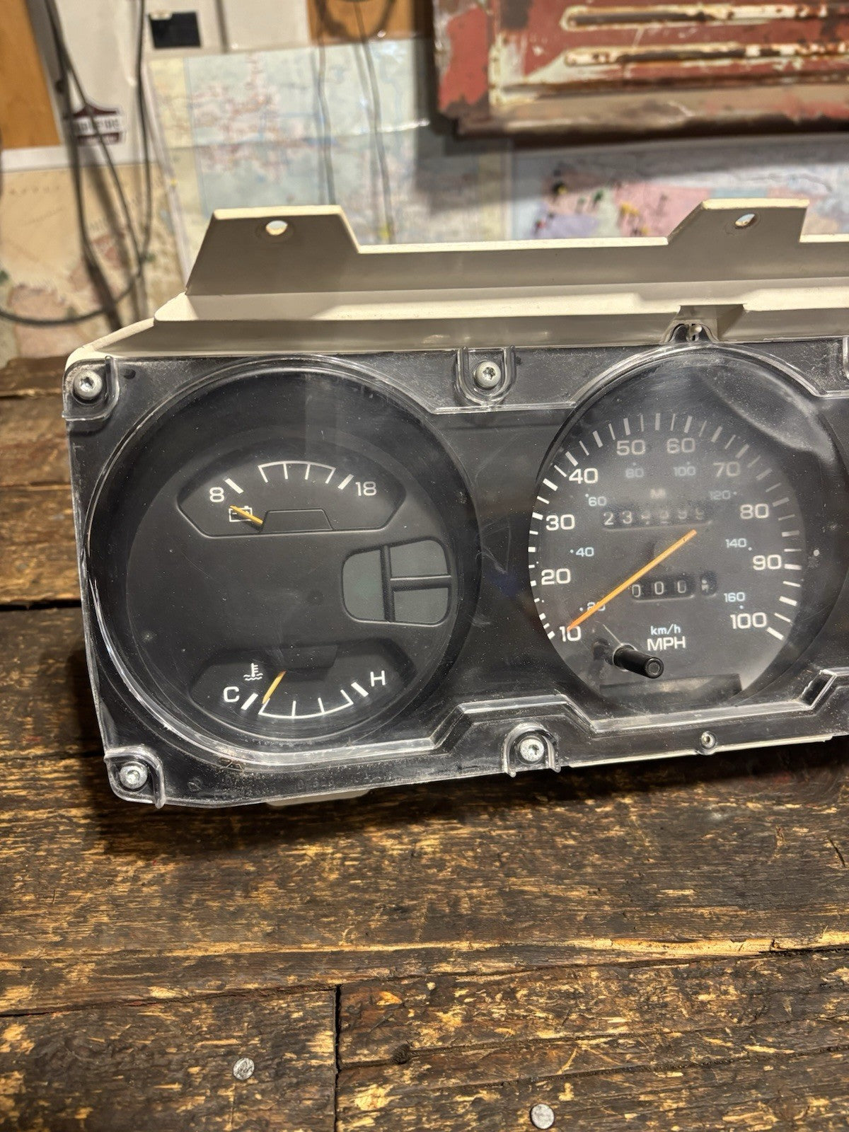 1990 - 1993 DODGE RAM 250 350 CUMMINS INSTRUMENT SPEEDO GAUGE CLUSTER 233999mile