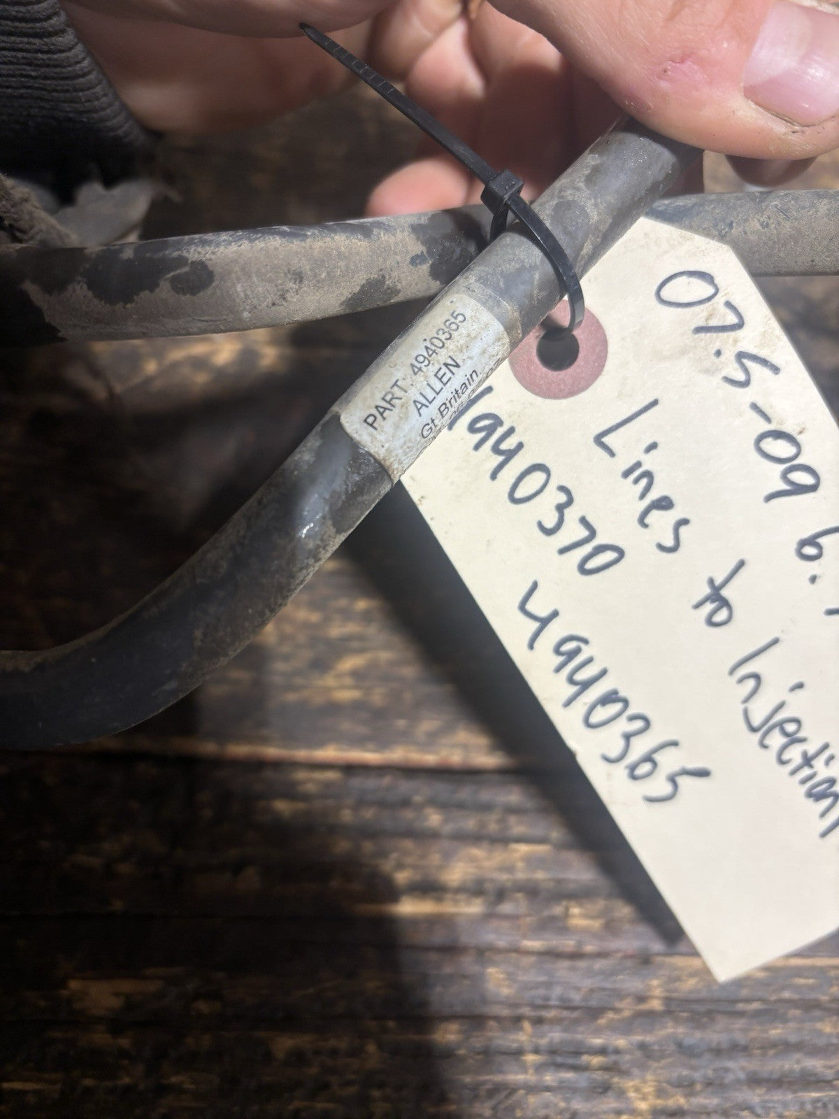 2007 2008 2009 DODGE RAM 2500 3500 6.7L CUMMINS CP3 FUEL LINES 4940370 4940365