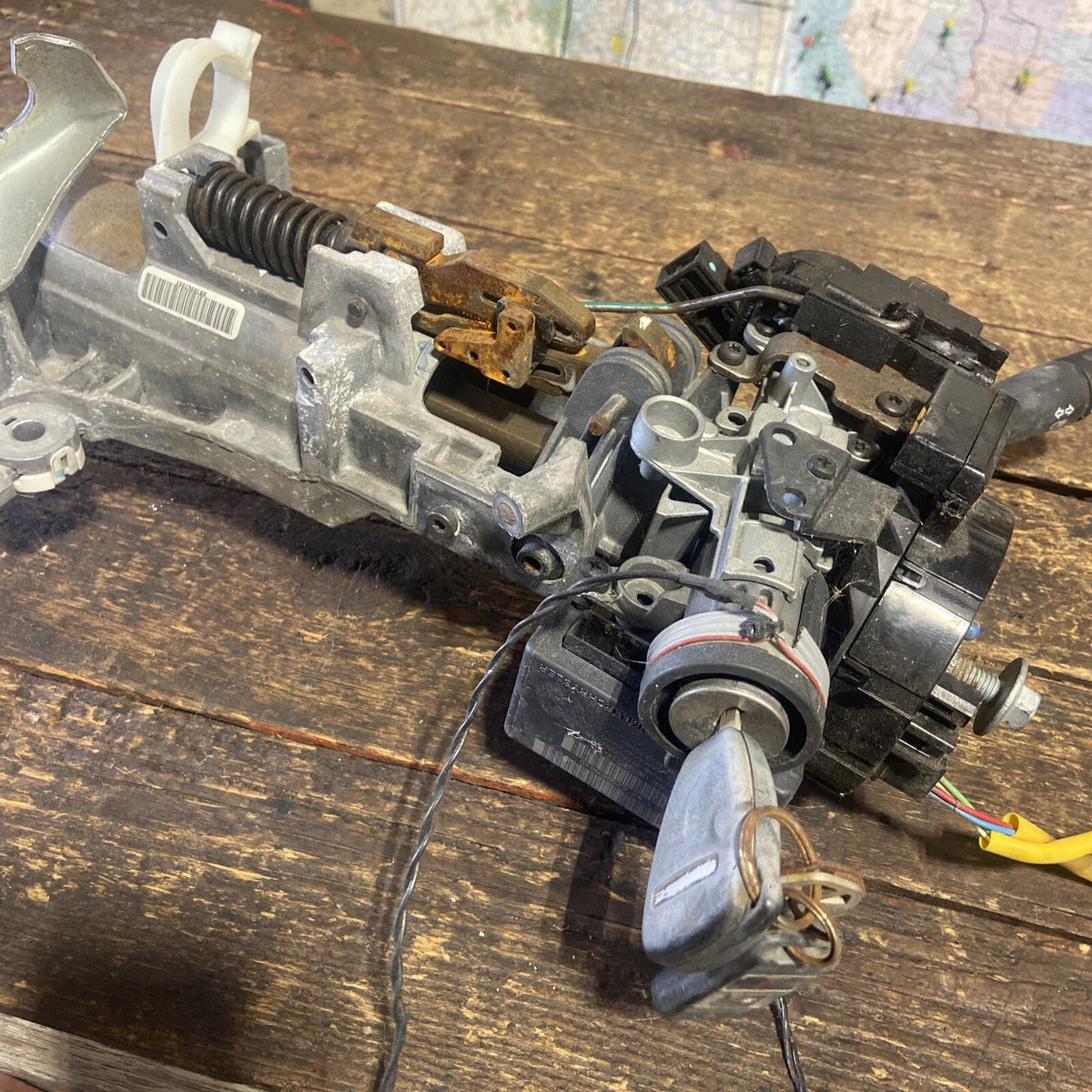 2007 - 2009 DODGE RAM 2500 3500 CUMMINS AUTOMATIC STEERING COLUMN 05057493aa