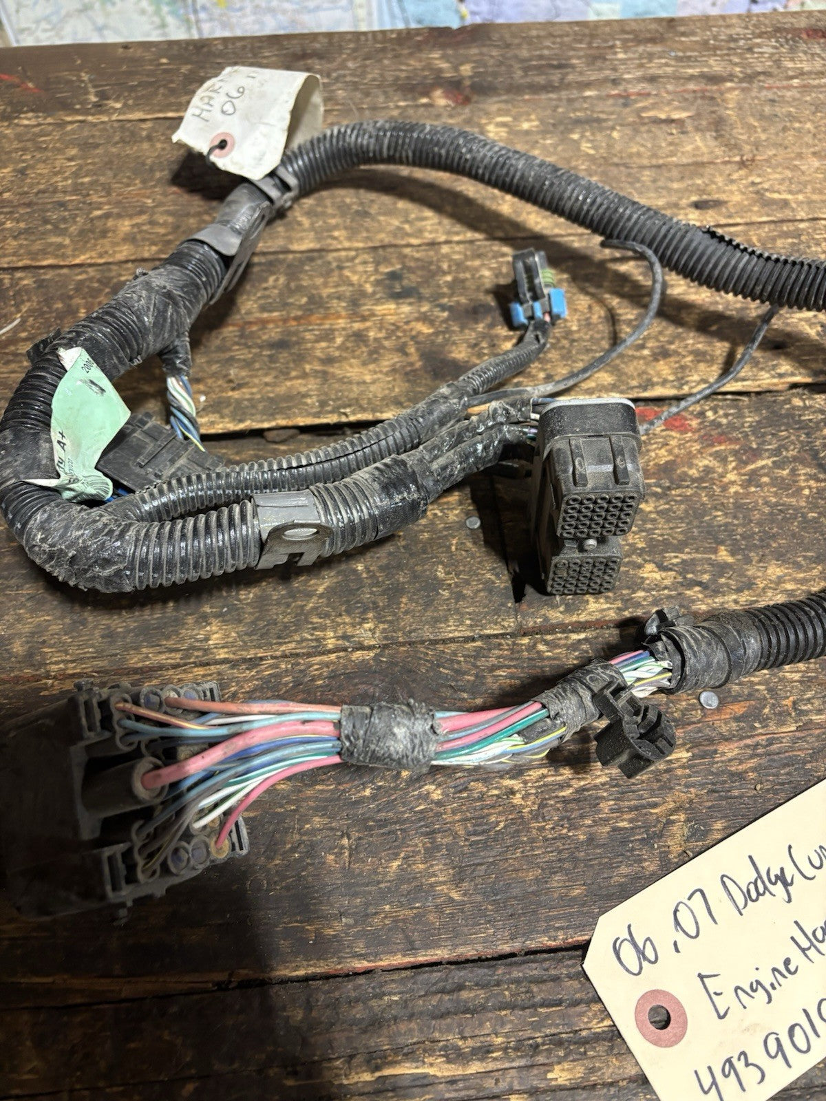 2006 2007 DODGE RAM 5.9L CUMMINS REAR ENGINE WIRING HARNESS 4939019