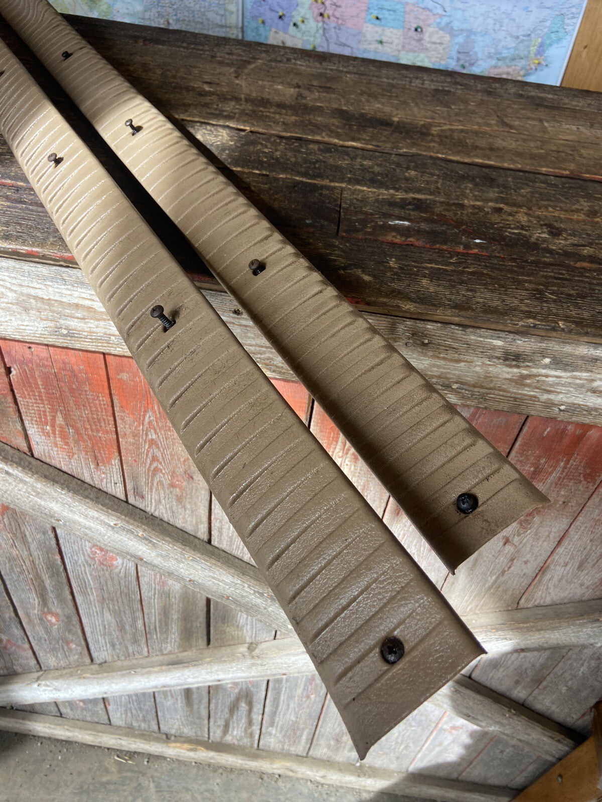 1998 - 2002 DODGE RAM 2500 3500 TAN BROWN OEM SET OF FLOOR TRIM EXTENDED CAB