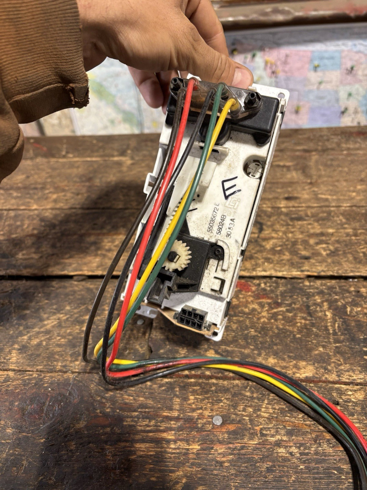 1994-1997 DODGE RAM 2500 3500 DIESEL CLIMATE AC HEATER CONTROL SWITCH 55035672