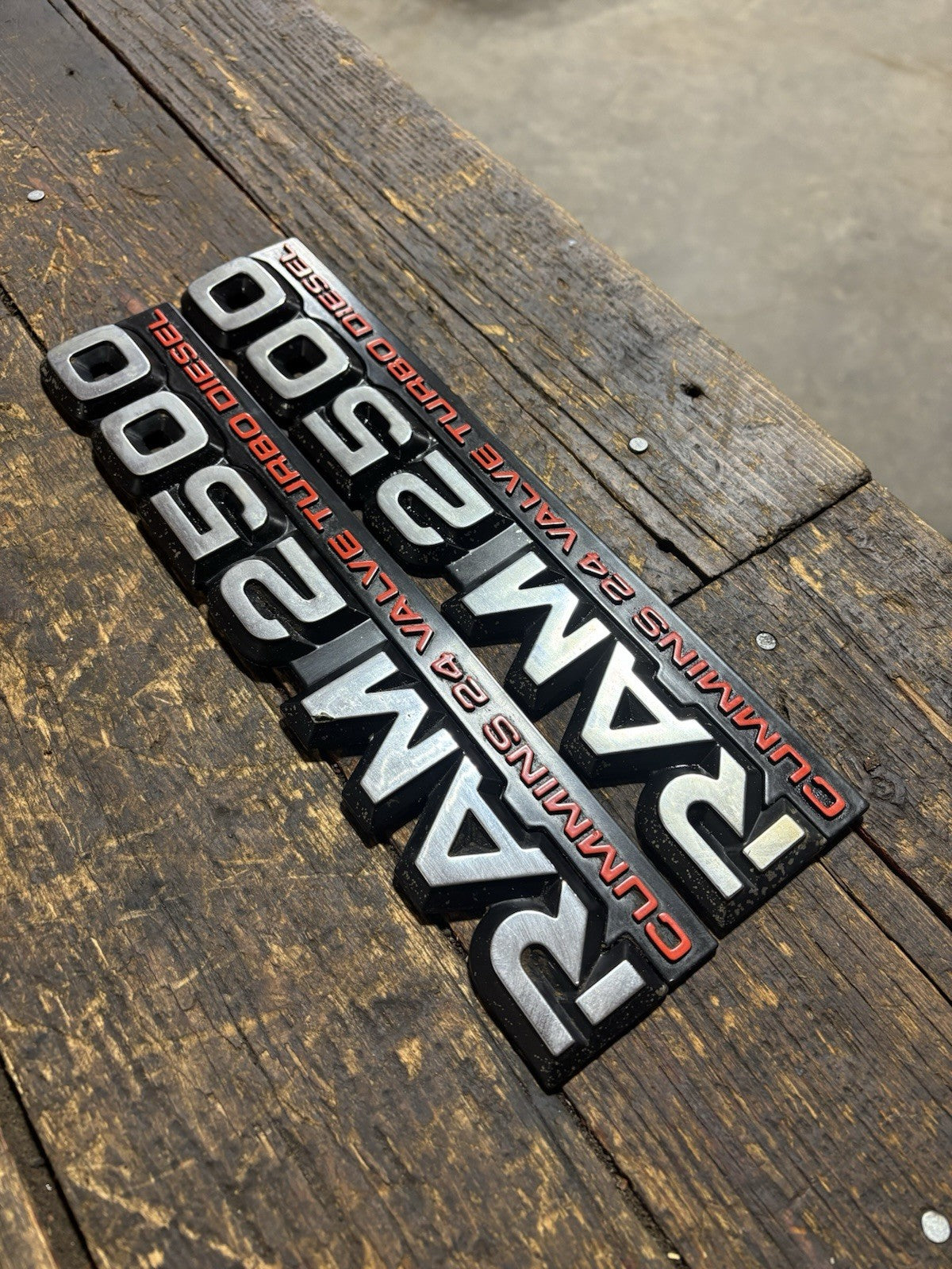 1998 .5-2002 DODGE RAM 2500 5.9L 24V CUMMINS DOOR EMBLEMS DECALS