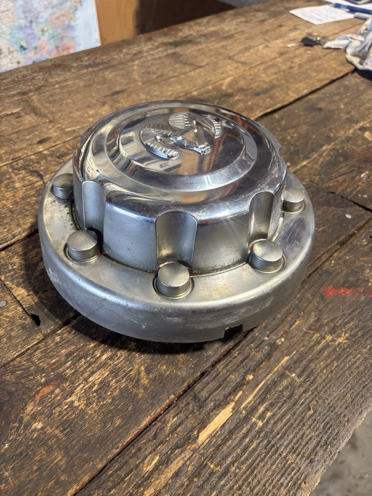 1994 - 2002 DODGE RAM 3500 REAR DUALLY WHEEL CENTER HUB CAP COVER 52038271