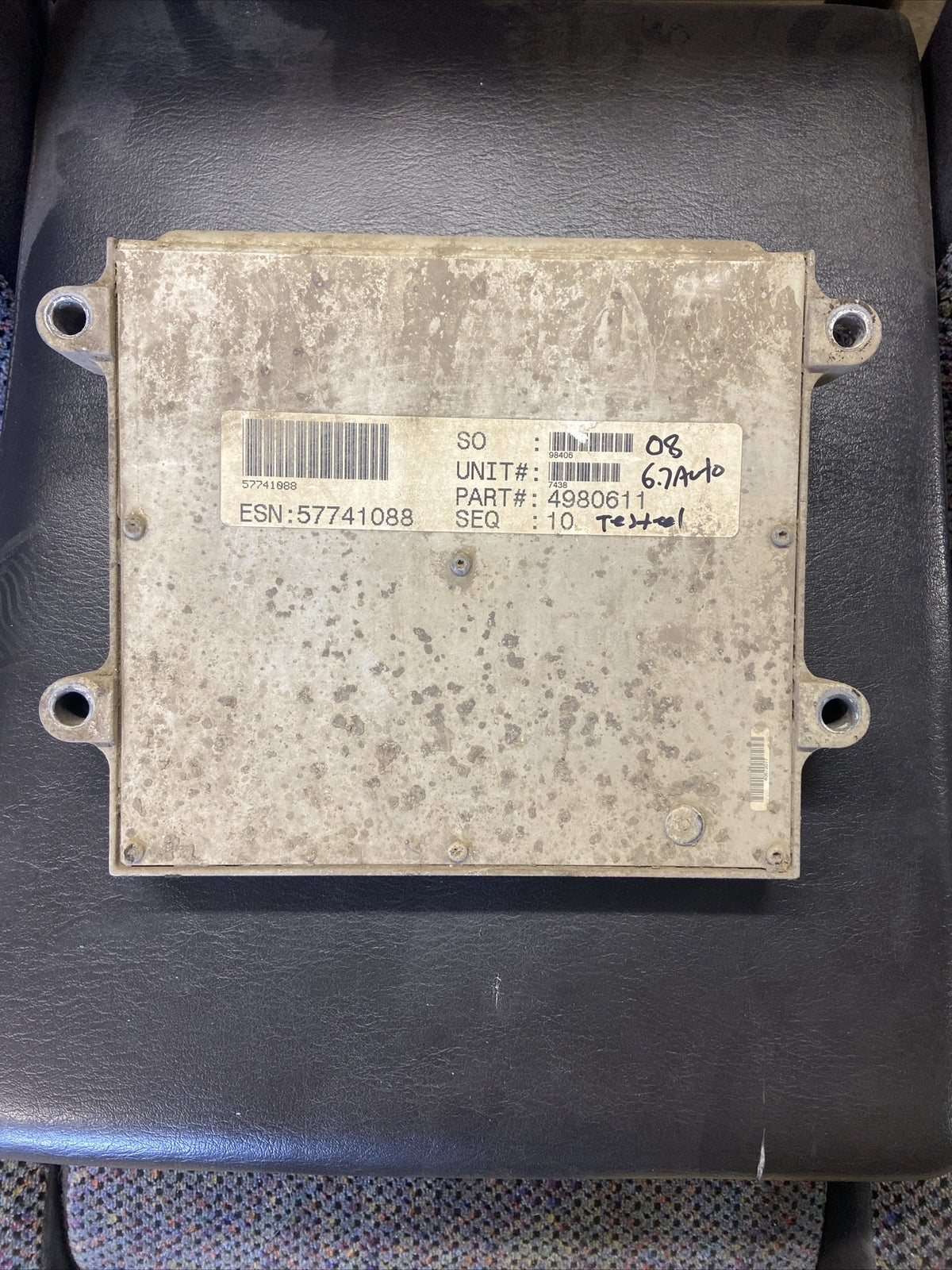 2008 DODGE RAM 2500 3500 6.7L CUMMINS ECM COMPUTER ENGINE CONTROL MODULE 4980611