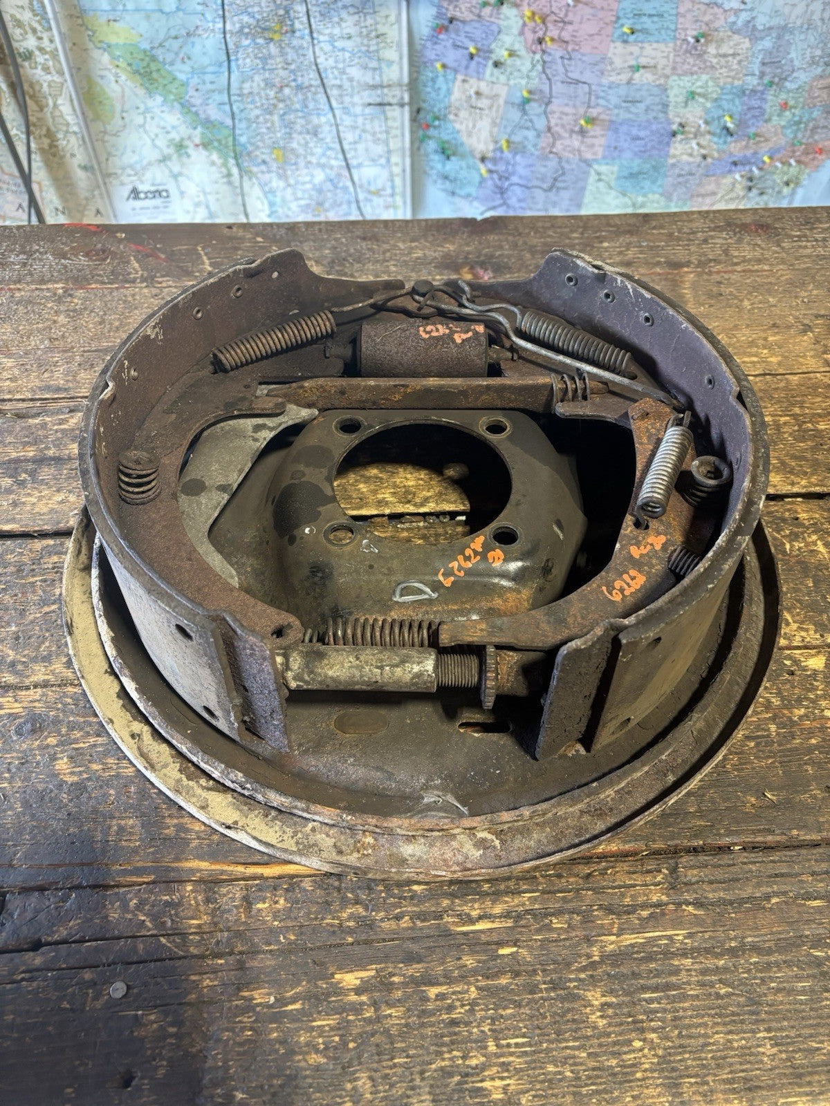 1994 - 1999 DODGE RAM 3500 DANA 80 DUALLY BACKING PLATE DRIVER SIDE