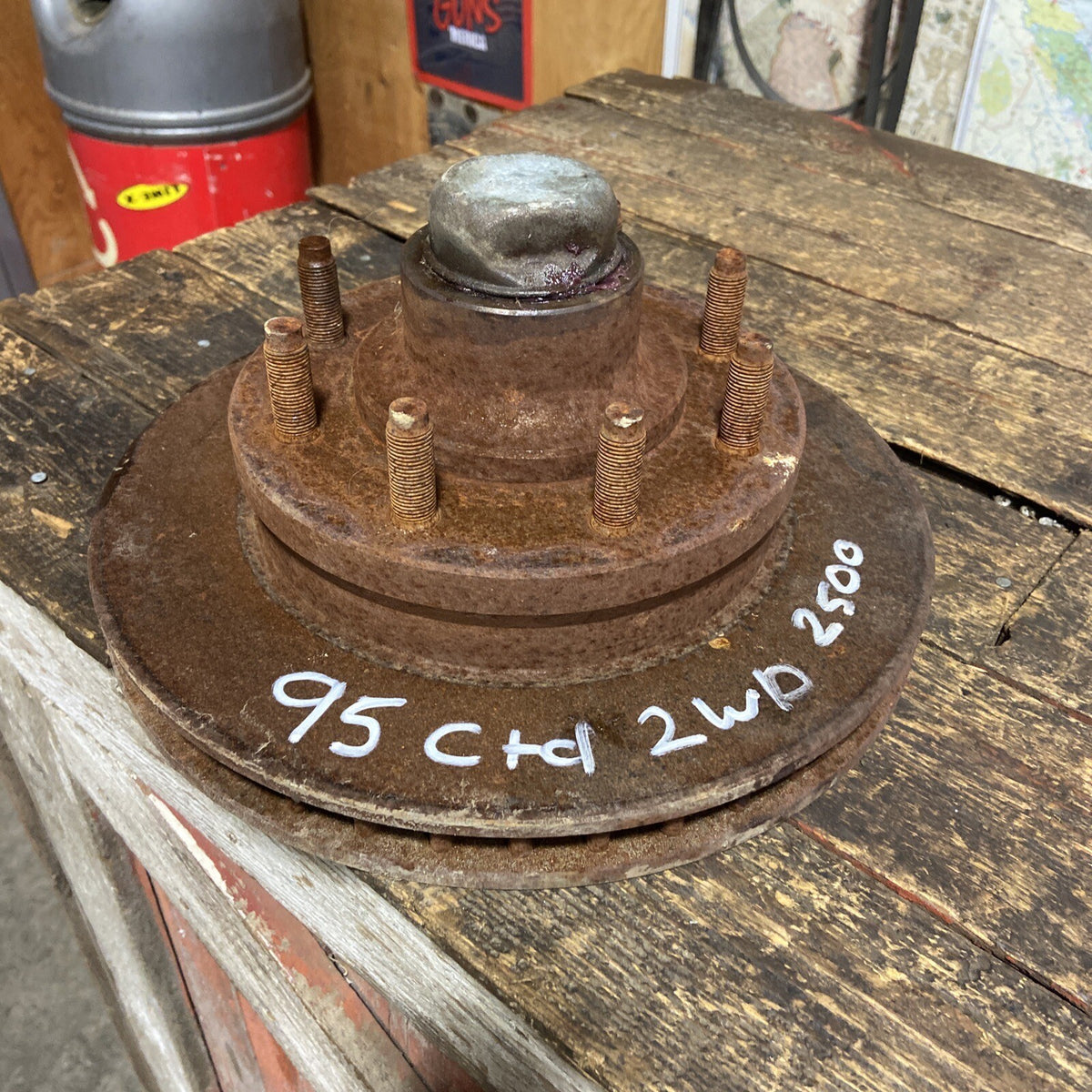 1994 - 1998 Dodge Ram 2500 Cummins Two Wheel Drive Front Hub /Rotor Assembly