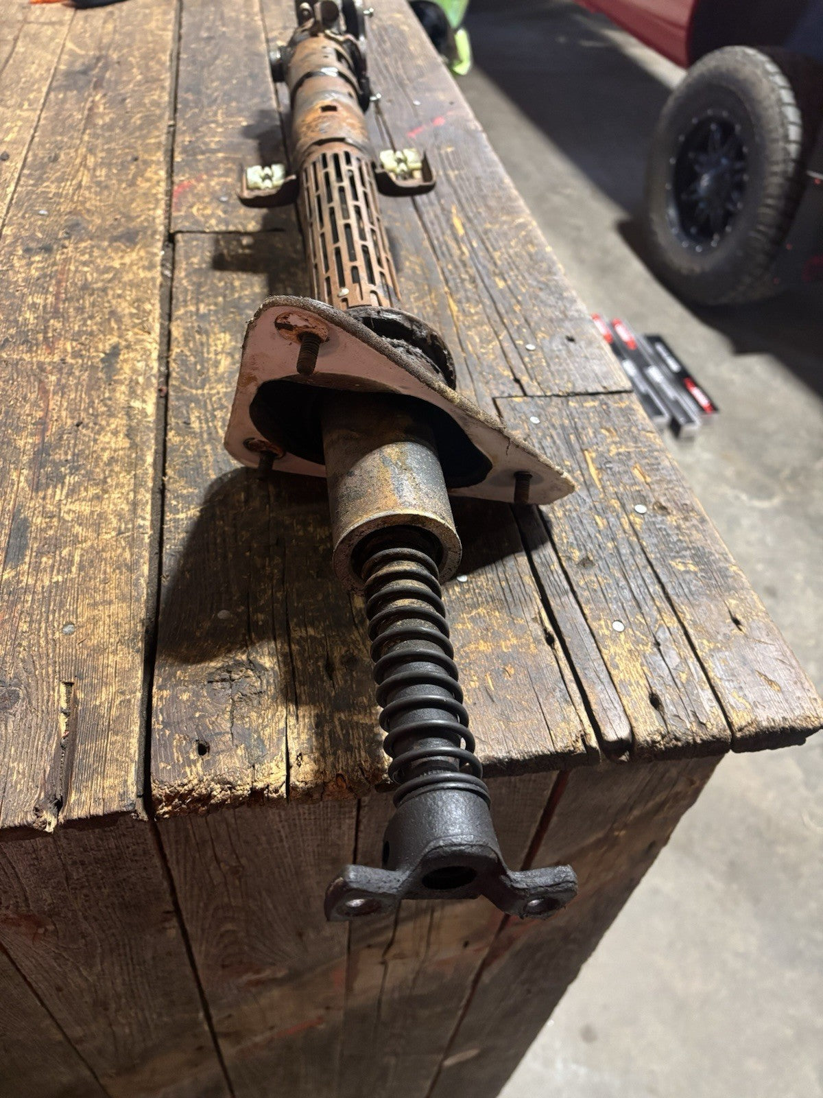 1991 1992 1993 DODGE RAM 250 350 4X4 TILT STEERING COLUMN MANUAL TRANS 52077736