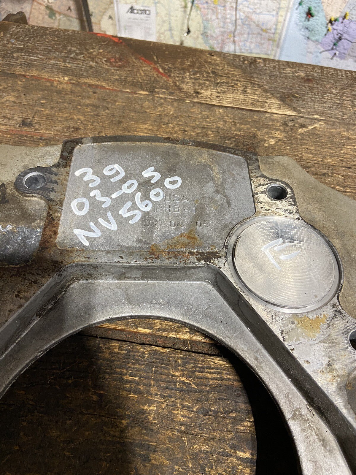 2003 2004 2005 DODGE RAM 2500 3500 CUMMINS NV5600 ADAPTER PLATE HOUSING 3965233