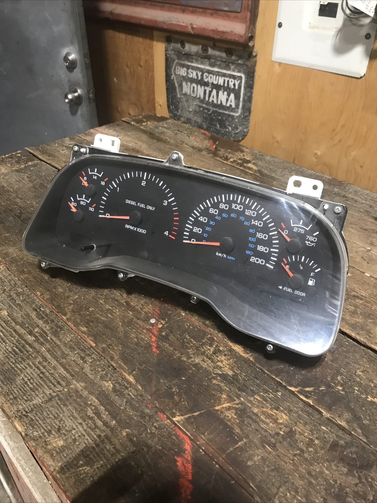 2000 DODGE RAM 2500/3500 DIESEL GAUGE INSTRUMENT CLUSTER PN56045685Ac 400km