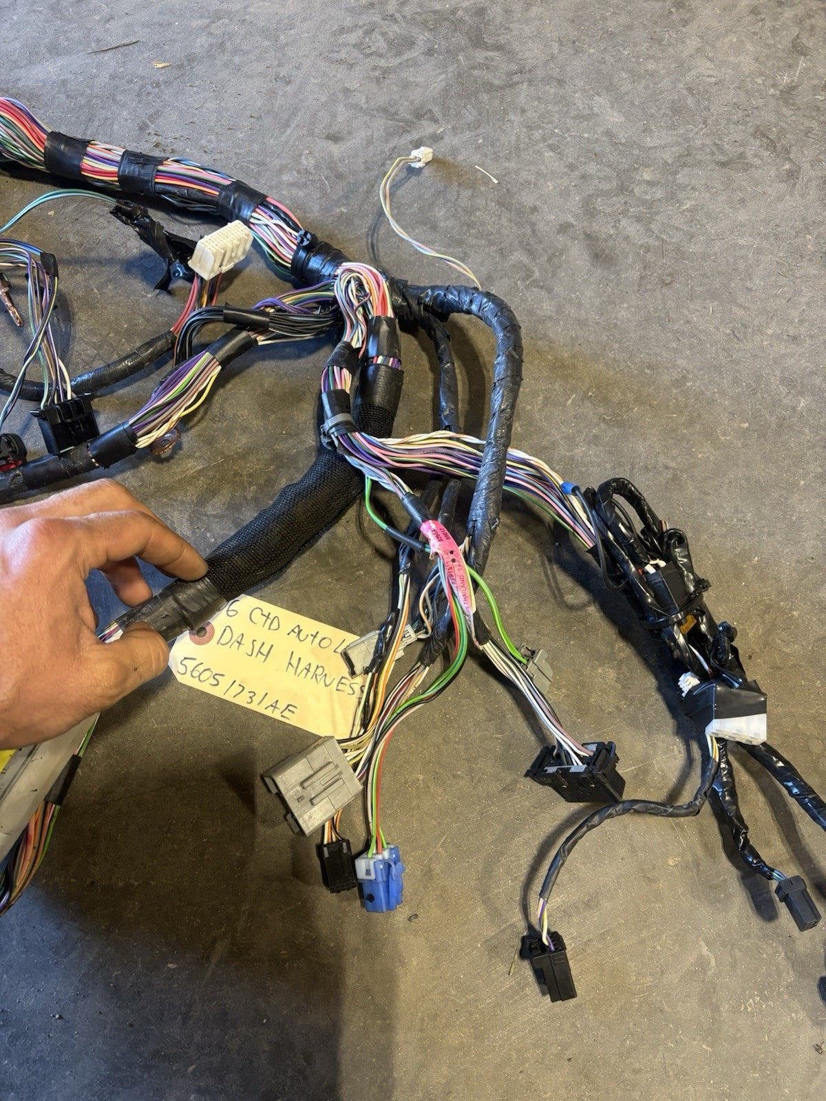 2006 2007 DODGE RAM CUMMINS AUTO DASH WIRING HARNESS LARAMIE 56051731AE