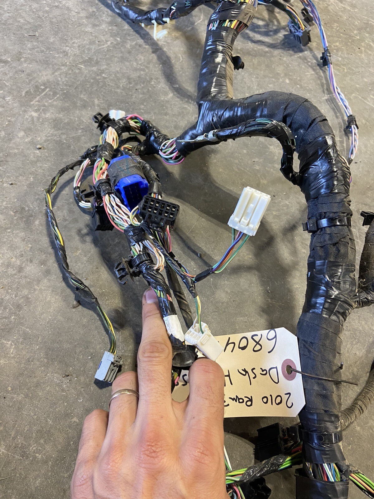 2010 DODGE RAM 2500 3500 CUMMINS LARAMIE AUTOMATI DASH WIRING HARNESS 68047007AD