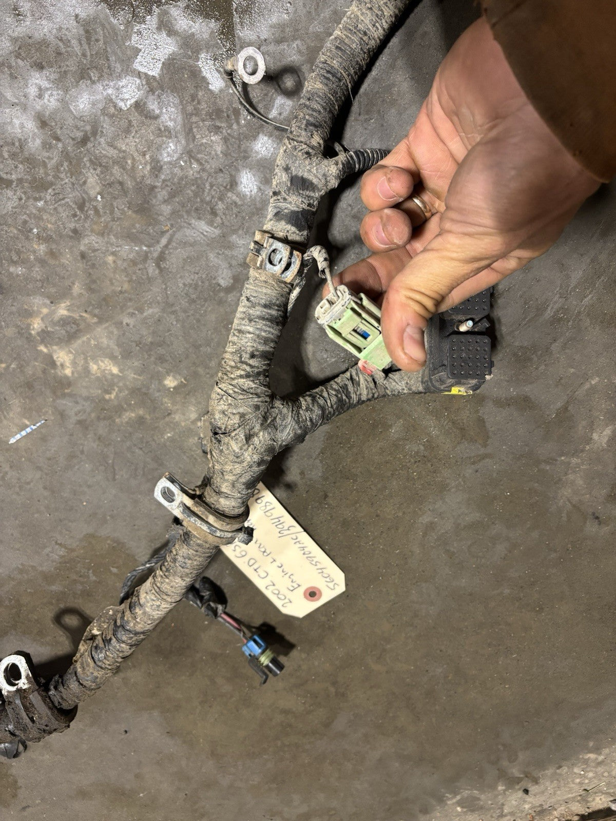 2002 DODGE RAM 2500 3500 CUMMINS MANUAL ENGINE WIRING HARNESS 3949898 56045904ac