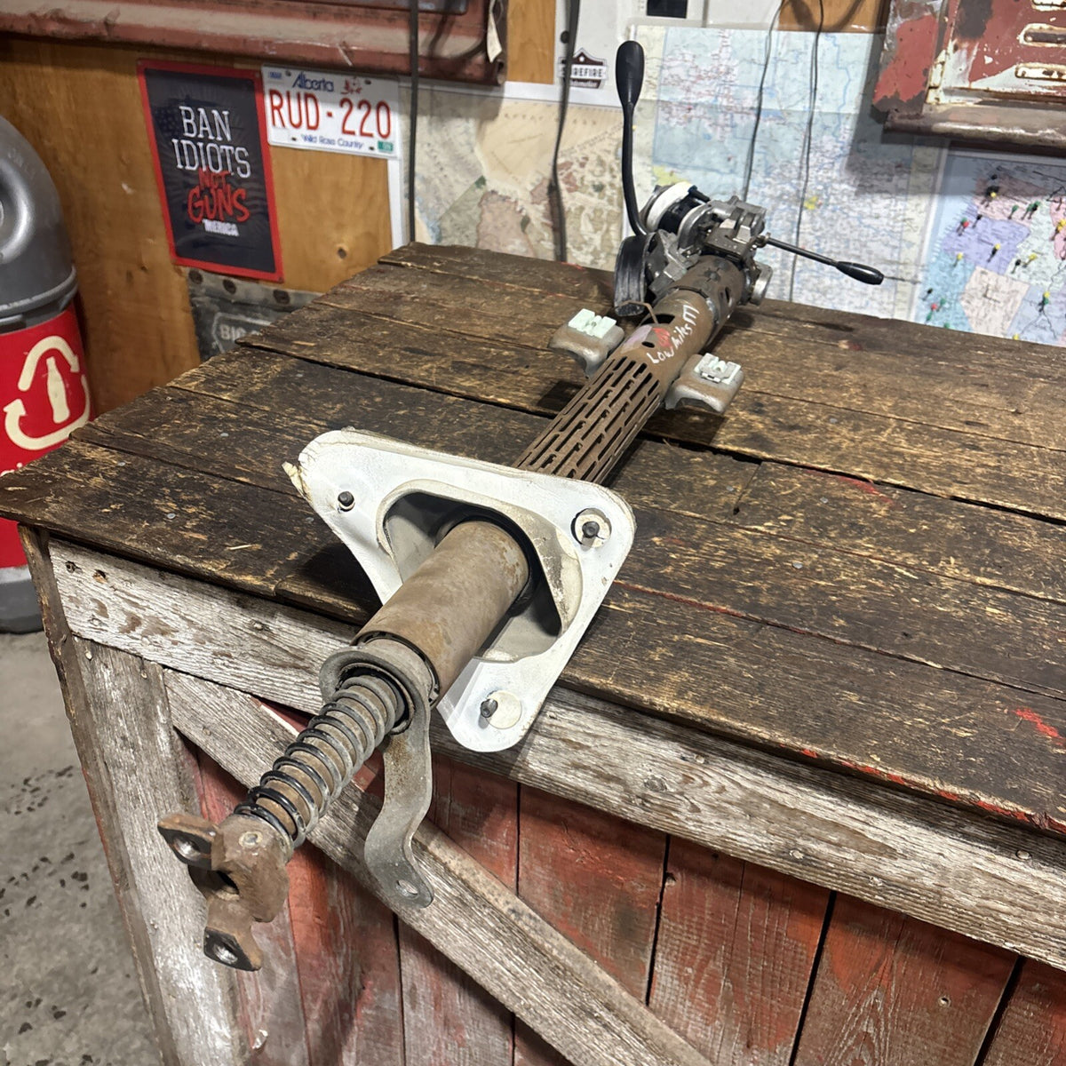 91.5 1992 1993 DODGE RAM 250 350 CUMMINS STEERING COLUMN AUTO TILT 2WD 52077834