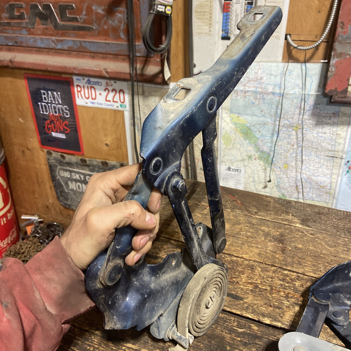 HOOD HINGES 1994-2002 DODGE RAM 1500 2500 3500 TRUCKS 2ND GEN DARK BLUE