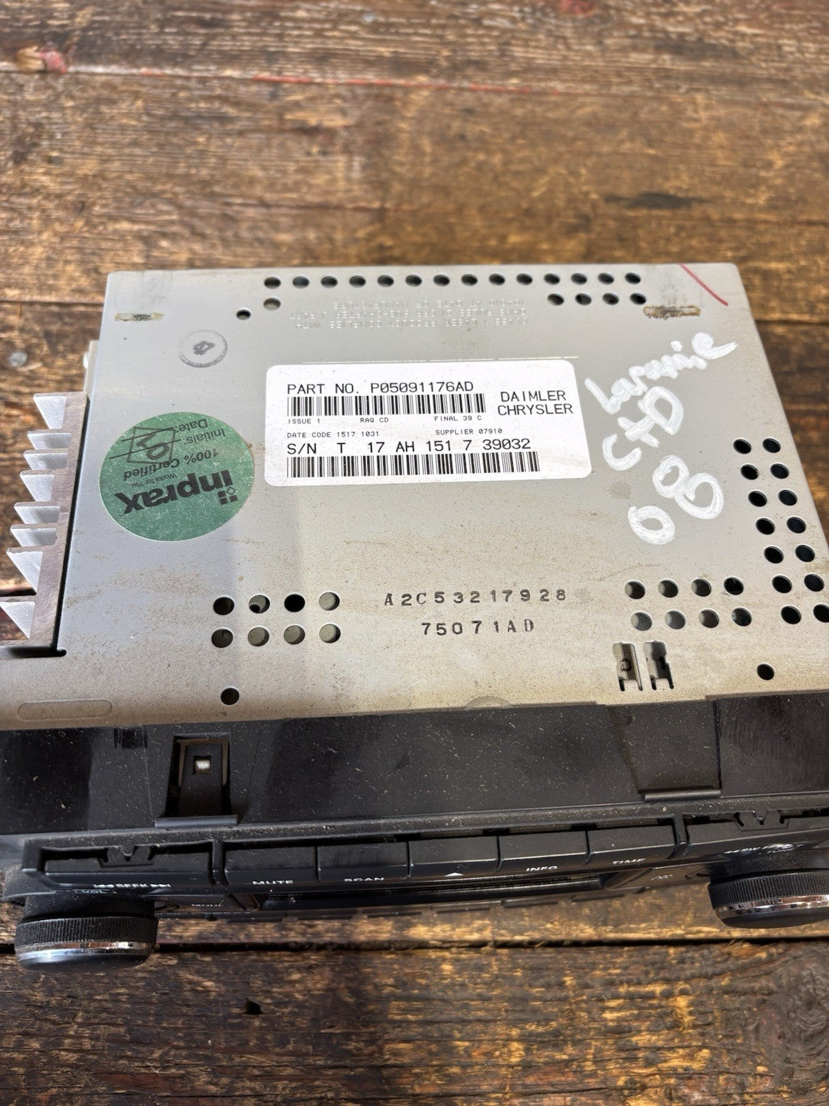 OEM 2006 2007 2008 2009 DODGE RAM LARAMIE RADIO CD PLAYER P 05091176AD