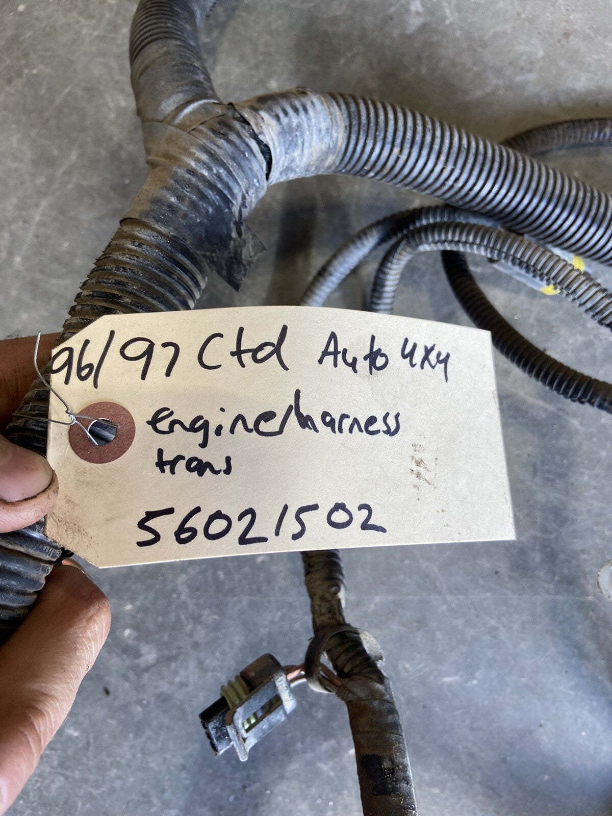 1996 DODGE RAM 2500 3500 12V CUMMINS 4X4 ENGINE AUTO TRANS PCM HARNESS 56021502