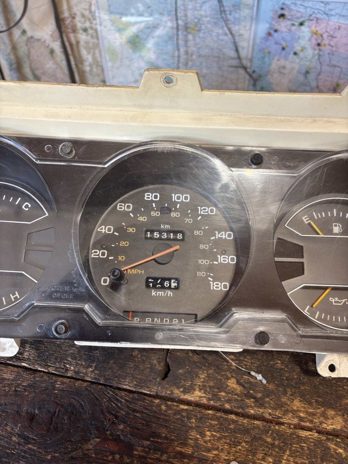 1987 1988 1989 DODGE RAM 150 250 INSTRUMENT GAUGE CLUSTER PN 4075149