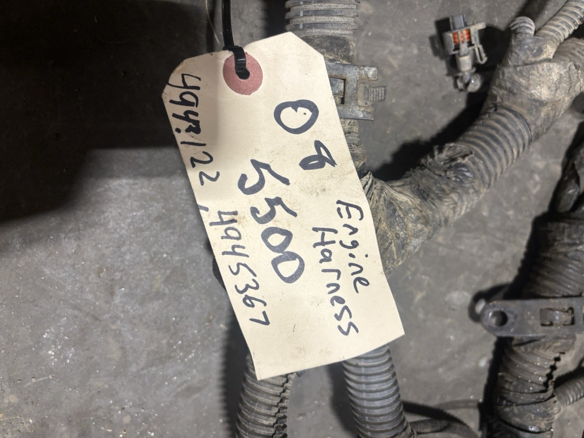 2008 DODGE RAM 5500 6.7L ENGINE HARNESS PN 4945367 494?122