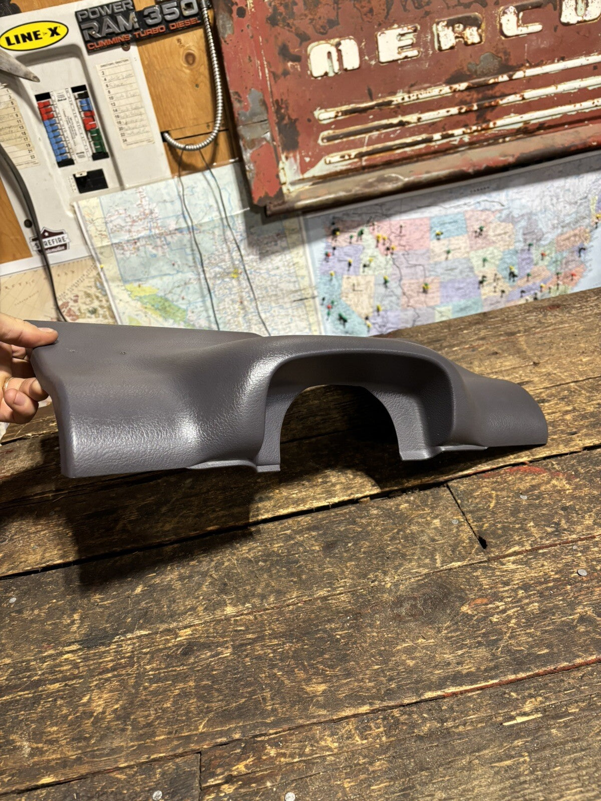 1998-2001 Dodge Ram TRUCKS Lower Dash Steering Column Cover LIGHT GREY