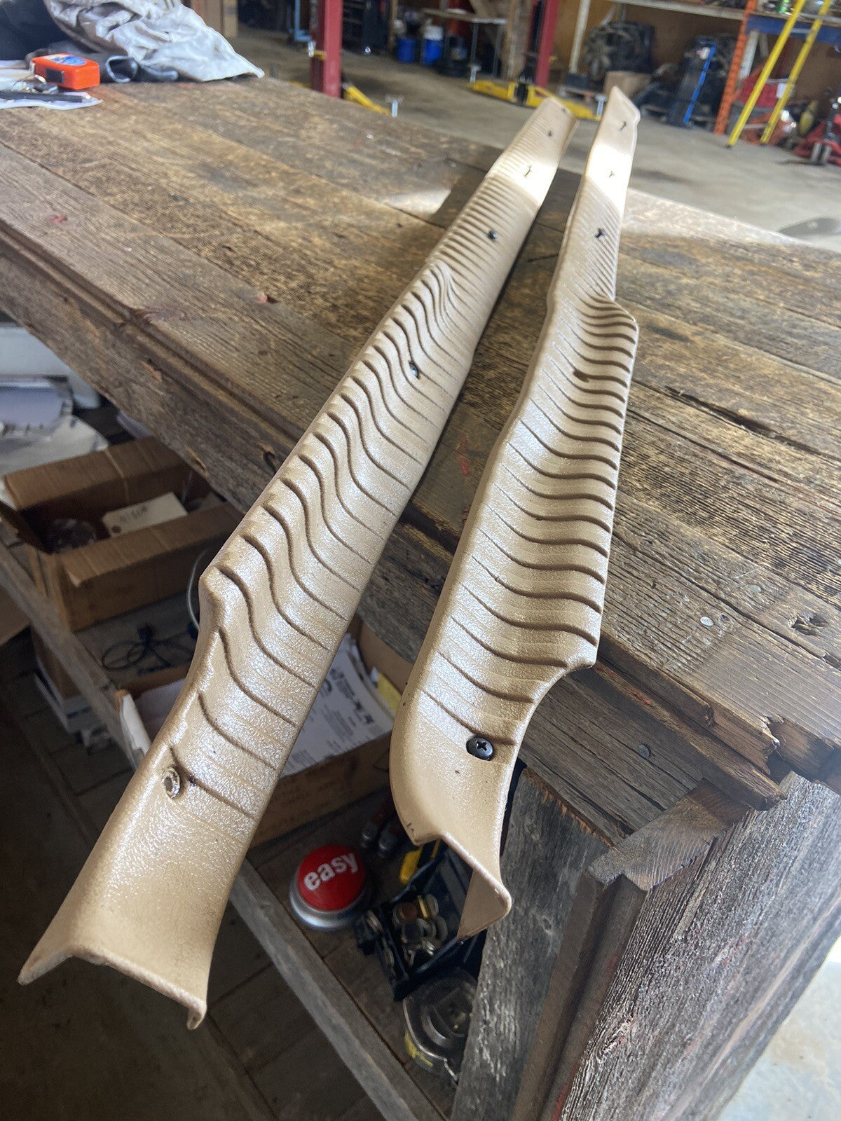 1998 - 2002 DODGE RAM 2500 3500 TAN BROWN OEM SET OF FLOOR TRIM EXTENDED CAB