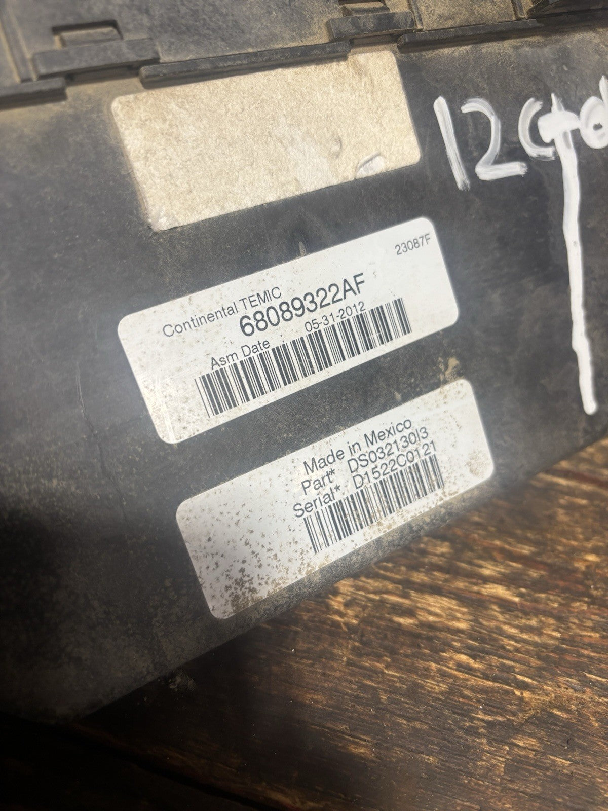 2012 RAM 3500 CUMMINS TIPM INTEGRATED CONTROL POWER MODULE 68089322af FUSEBOX