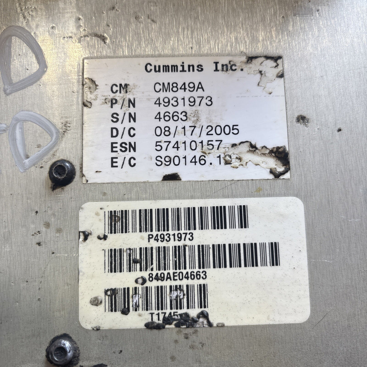 2006 DODGE RAM 2500 3500 CUMMINS 5.9L 6spd MANUAL ECM PN 4931973