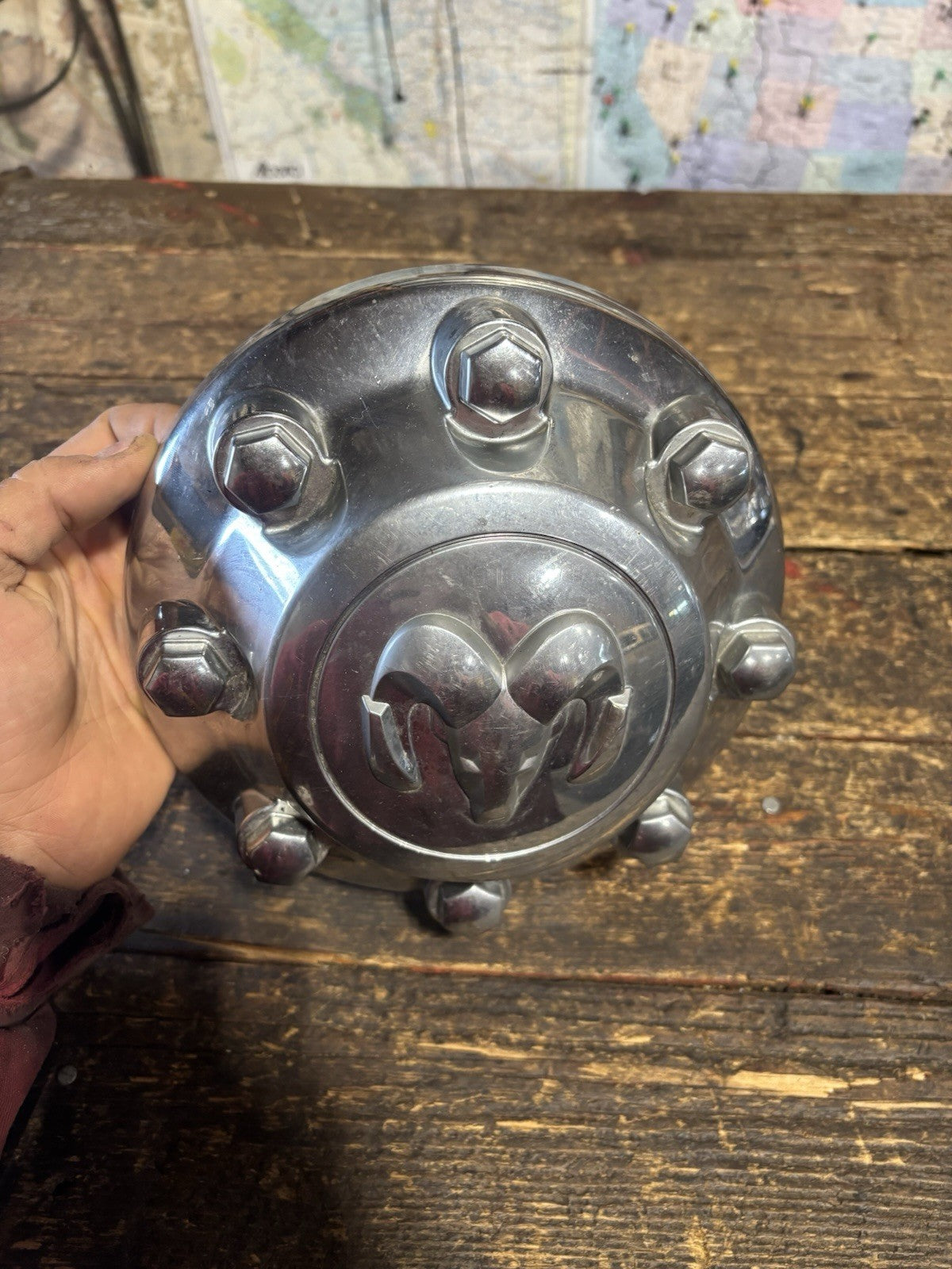 OEM 2013-2018 Dodge Ram 2500/3500 Chrome Center HUB Cap Part # 4726279AA