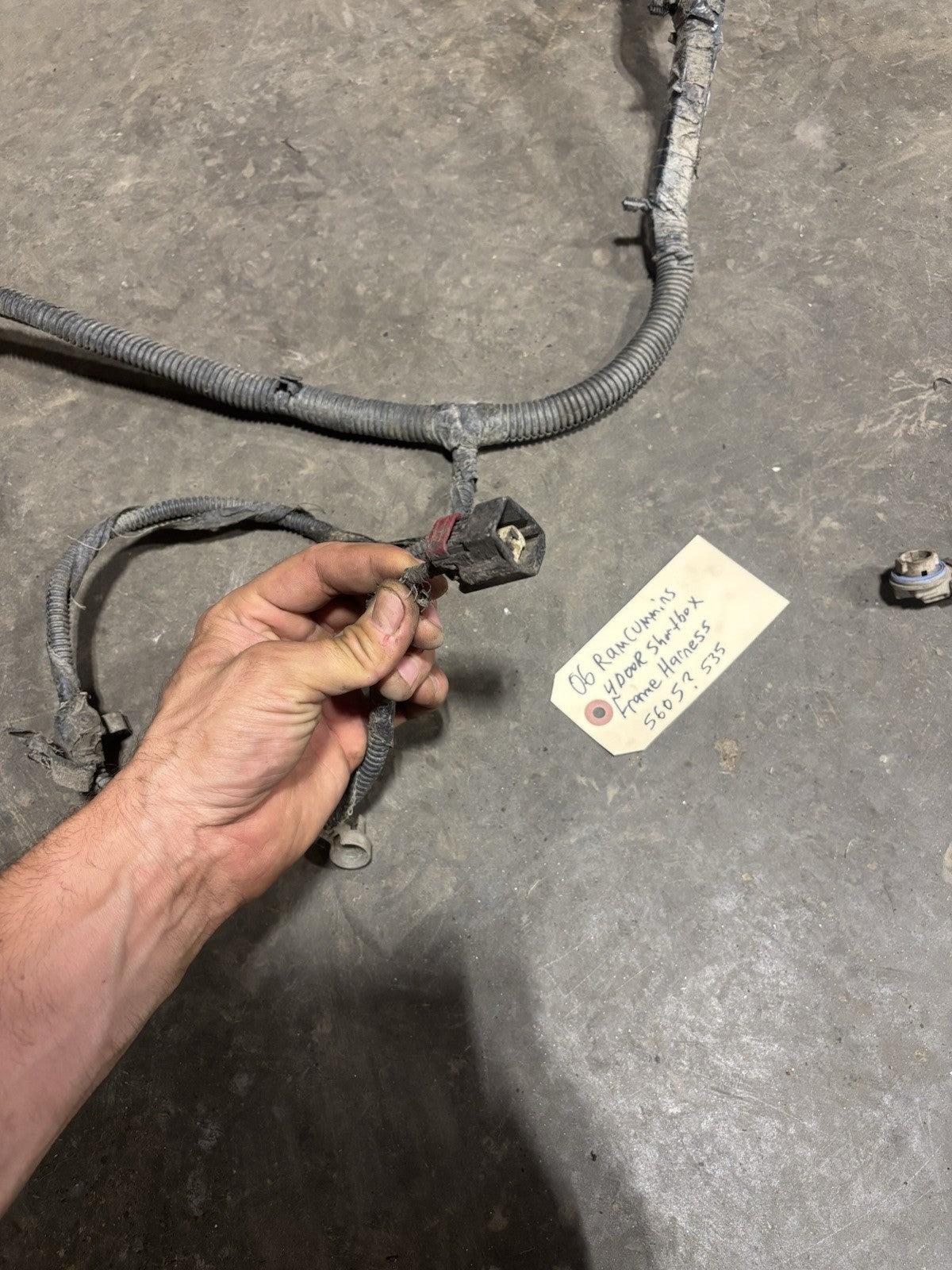 2006 2007 DODGE RAM 2500 3500 CUMMINS FRAME CHASSIS  WIRING HARNESS 5605?535