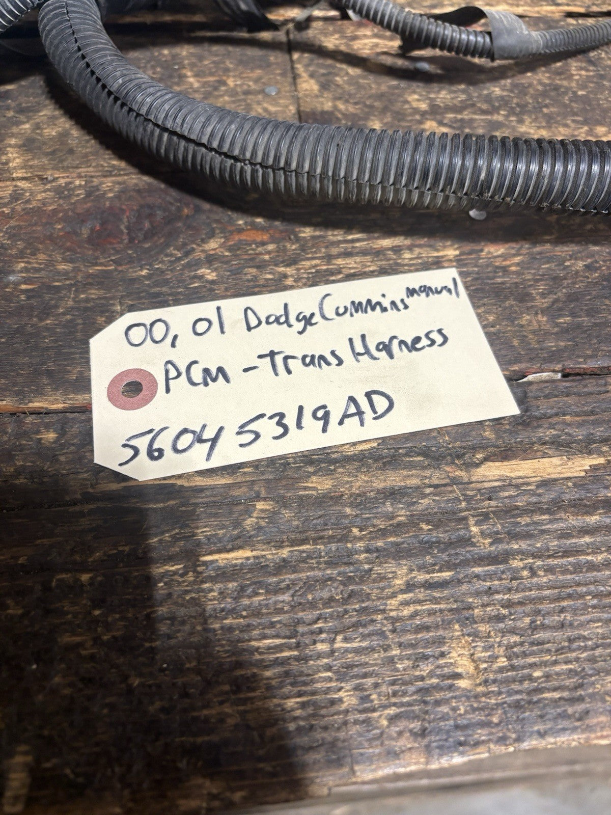 2000 2001 DODGE RAM CUMMINS 5.9 PCM 5/ 6spd TRANSMISSION HARNESS 56045319AD