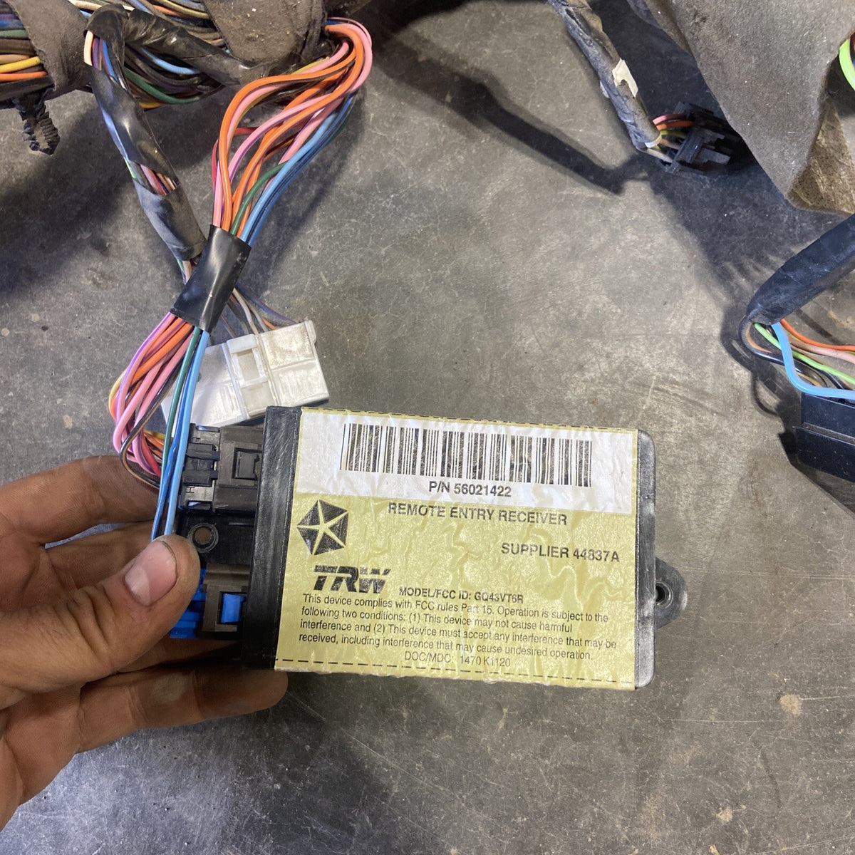 1997 DODGE RAM 25003500 CUMMINS AUTO LARAMIE LOADED DASH WIRING HARNESS 56021689