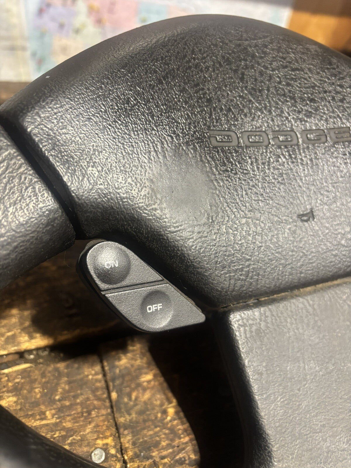 OEM 1992 1993 DODGE RAM 250 350 CUMMINS STEERING WHEEL & HORN PAD