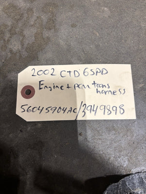 2002 DODGE RAM 2500 3500 CUMMINS MANUAL ENGINE WIRING HARNESS 3949898 56045904ac