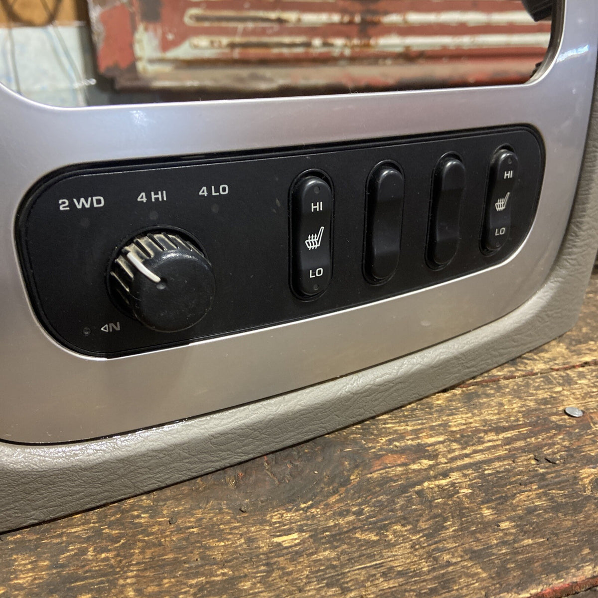 2003 2004 2005 DODGE RAM LARAMIE TAN CONTROL CENTER CONSOLE BEZEL