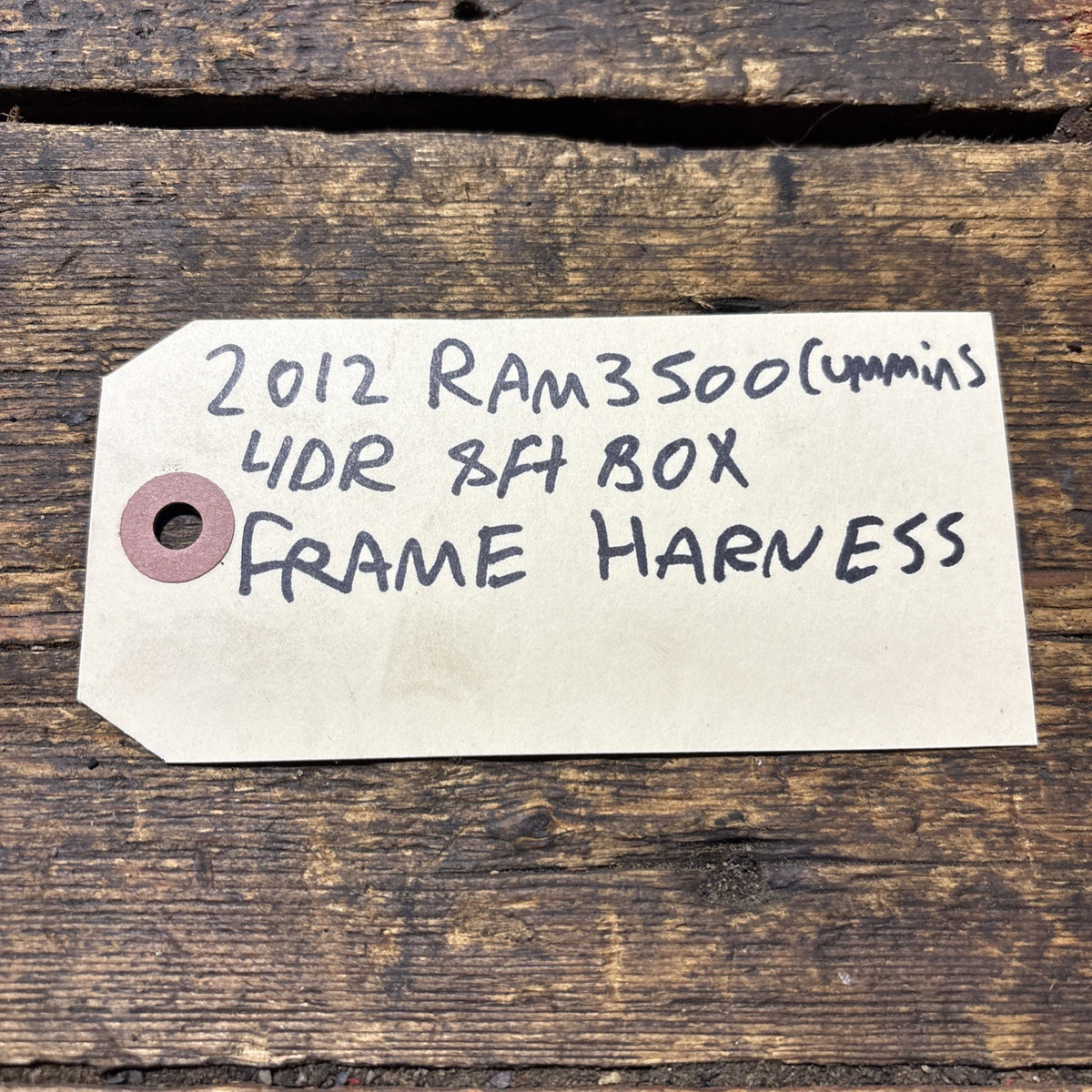 2012 DODGE RAM 3500 4DOOR LONGBOX FRAME CHASSIS WIRING HARNESS