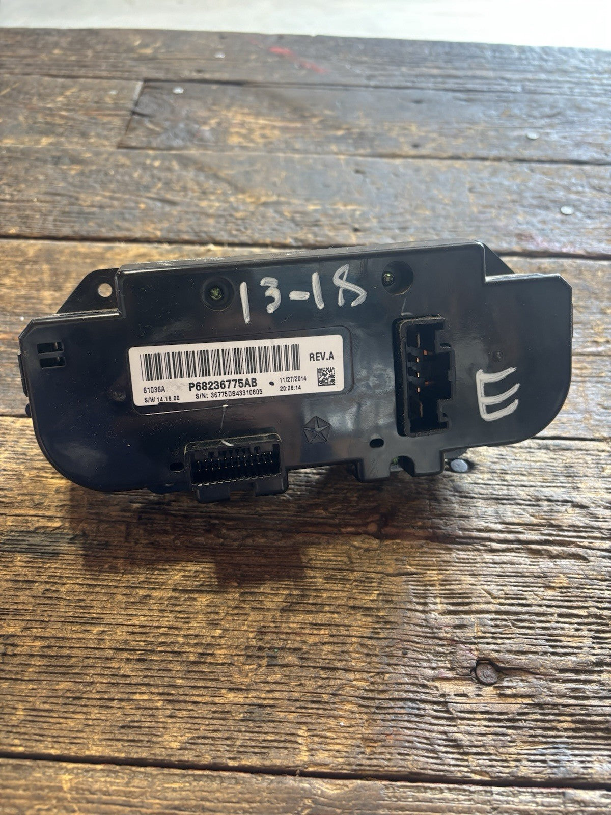 13-18 Ram 1500 2500 3500 Temperature Control Climate AC Heat Switch 68236775AB