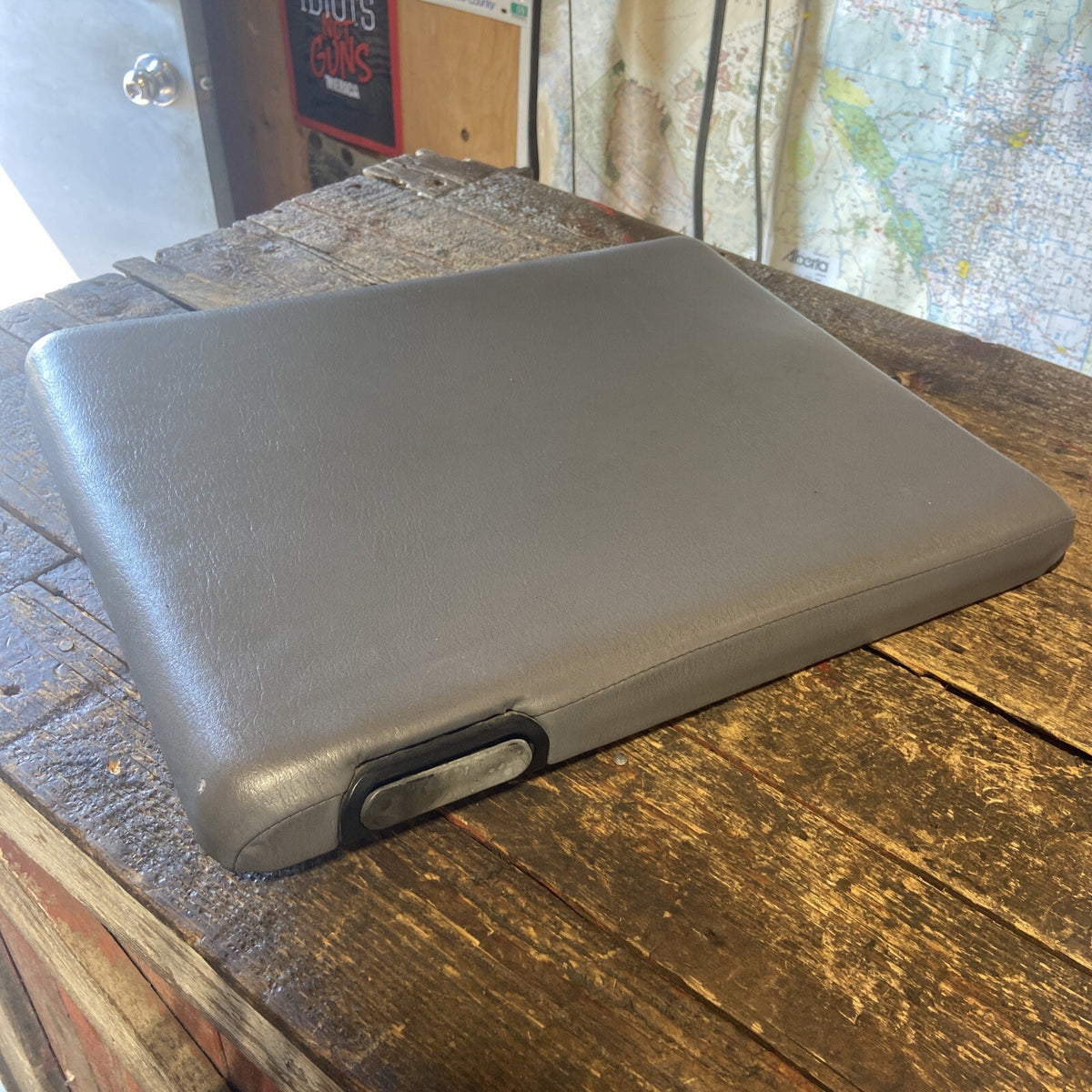 1998-2002 DODGE RAM 1500 2500 3500 LIGHT GREY MIDDLE SEAT CONSOLE LID 19X15