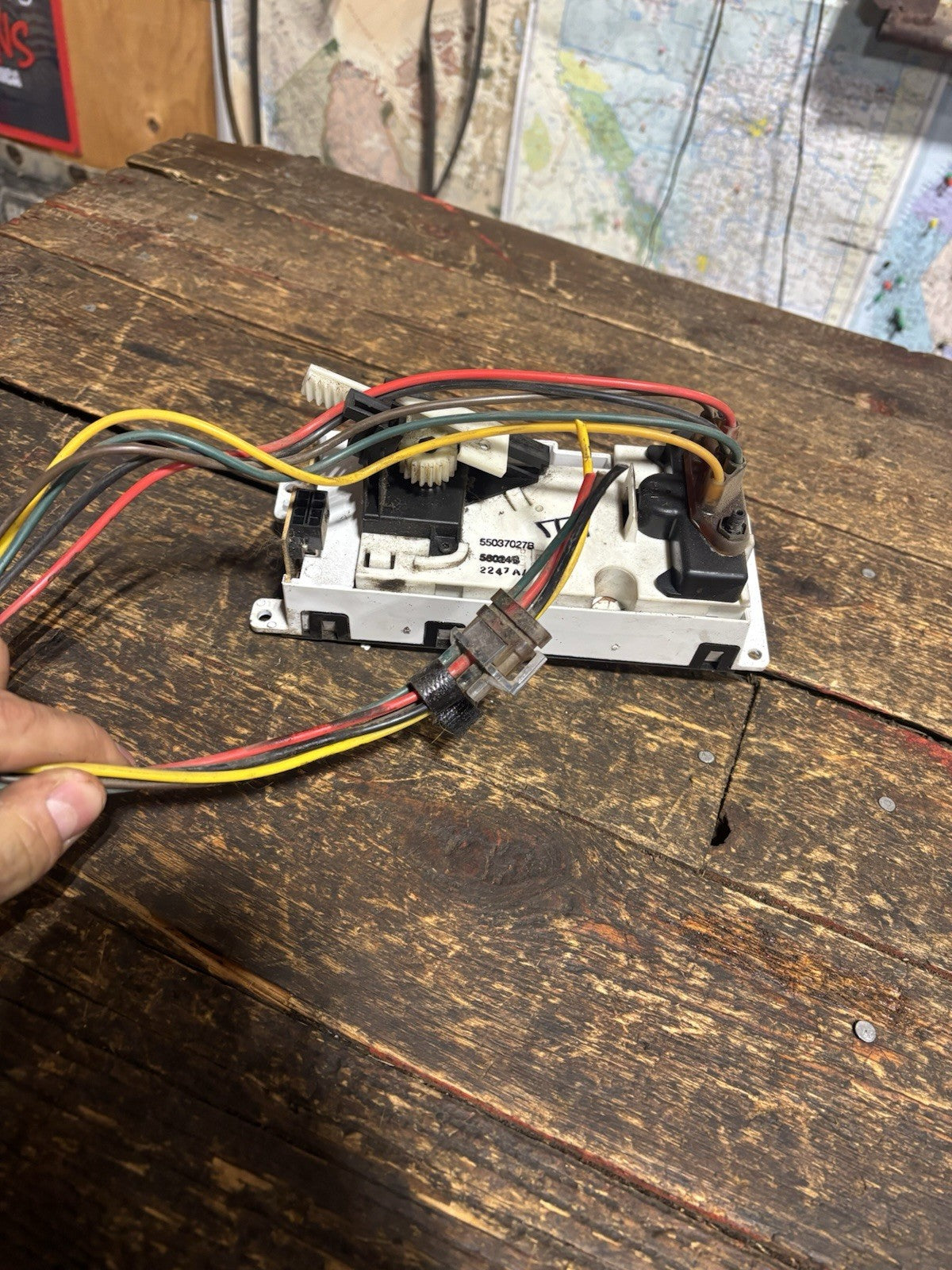 1994-1997 DODGE RAM 2500 3500 DIESEL CLIMATE AC HEATER CONTROL SWITCH 55037027