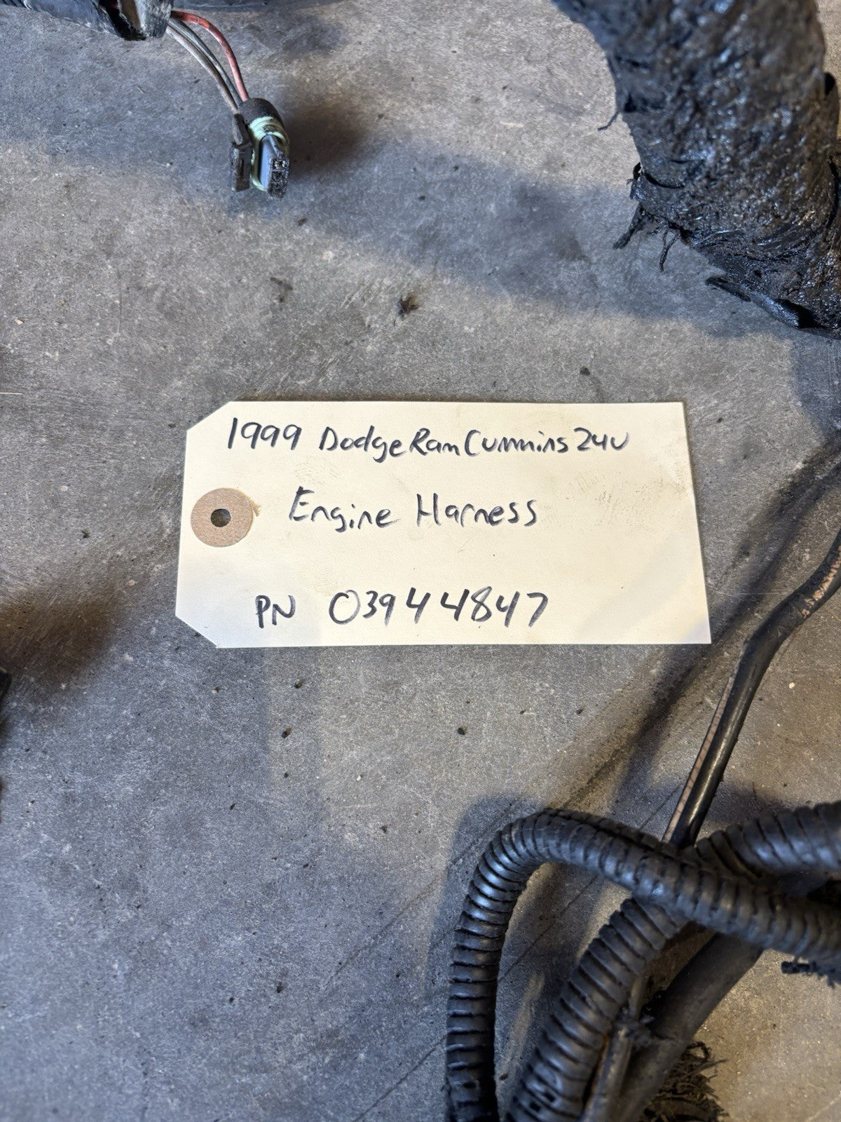 1999 DODGE RAM CUMMINS 5.9L 24V ENGINE WIRING HARNESS 03944847