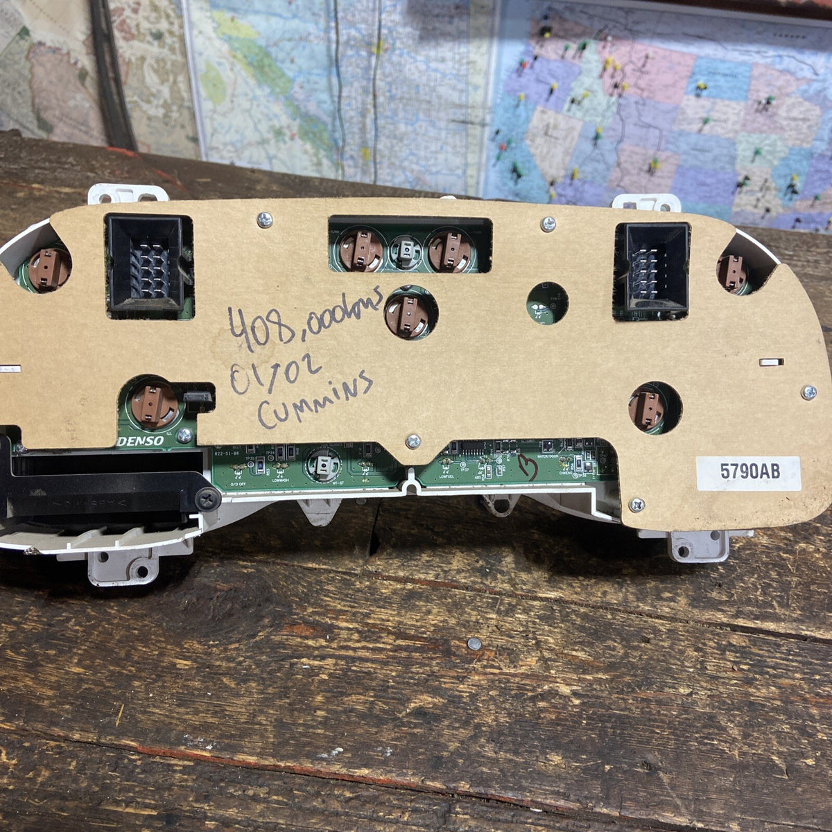 2001 2002 DODGE RAM 2500 3500 CUMMINS INSTRUMENT GAUGE CLUSTER 408km 56045790AB