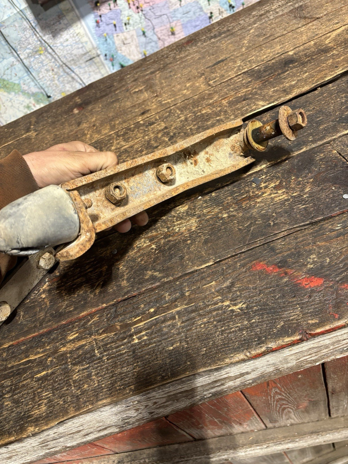 89-93 DODGE RAM 250/350 1ST GEN 4X4 FRONT DANA 60 SHOCK BRACKET MOUNTS