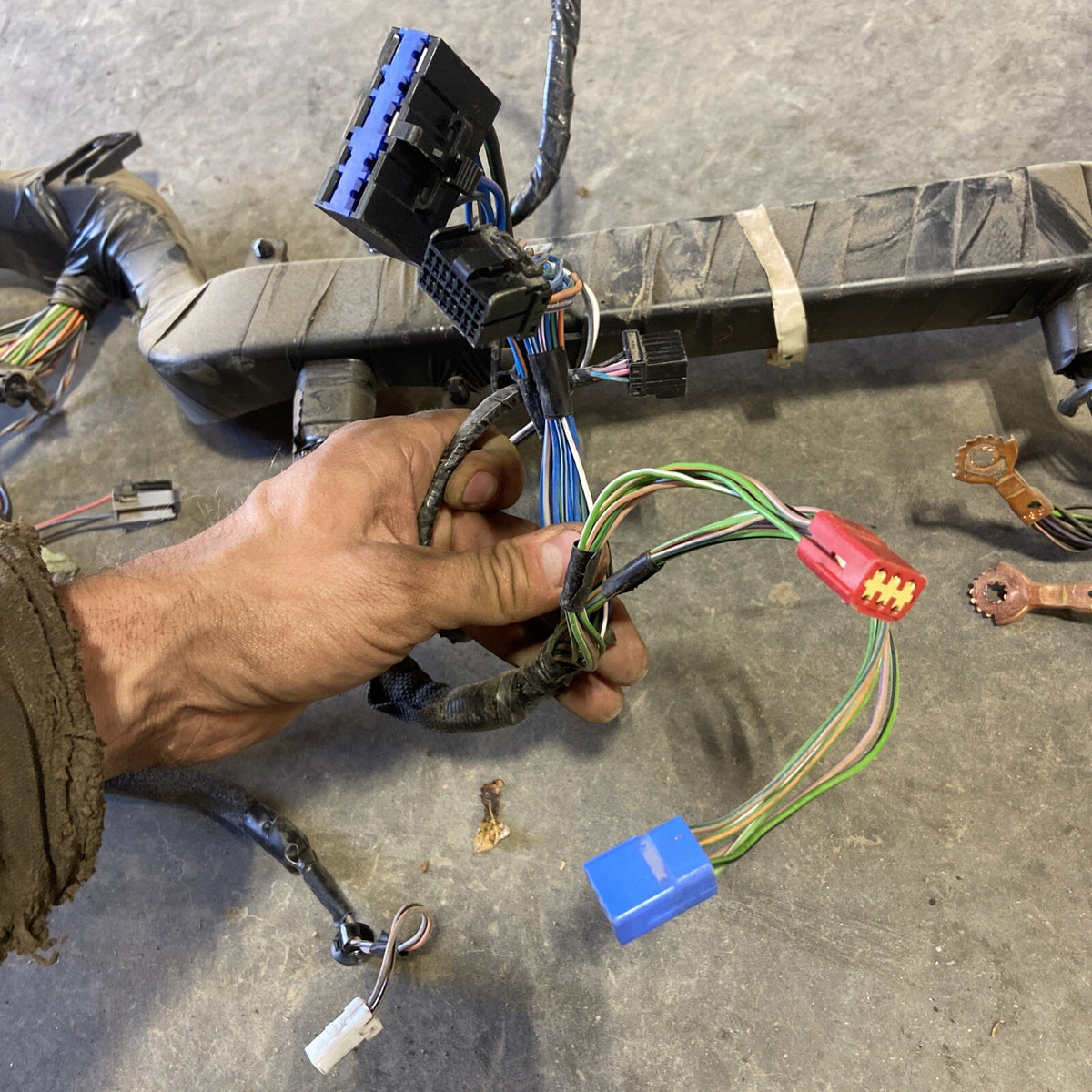 2005 DODGE RAM 2500 3500 CUMMINS AUTOMATIC HEATED SEATS DASH HARNESS 56051215AB 