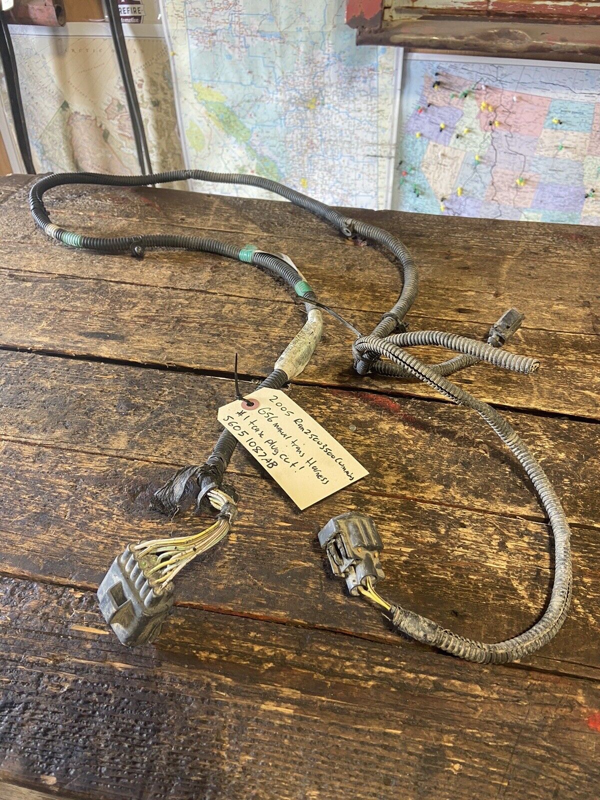 2005 DODGE RAM 2500 3500 CUMMINS 6SPD MANUAL TRANSMISSION HARNESS 56051087AB