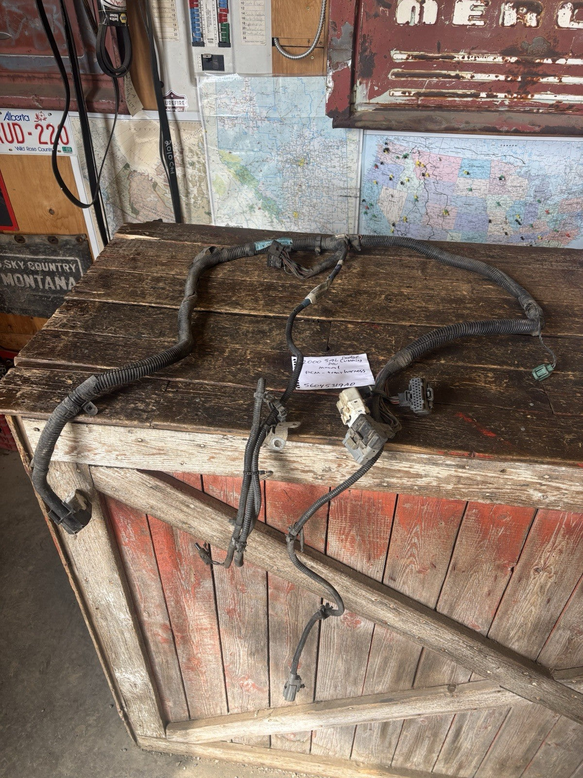 2000 2001 DODGE RAM CUMMINS 5.9 PCM 5/ 6spd TRANSMISSION HARNESS 56045319AD